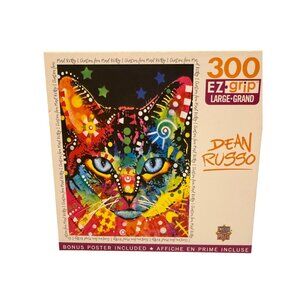 MasterPieces 300 Piece EZ Grip Jigsaw Puzzle - Mad Kitty Dean Russo